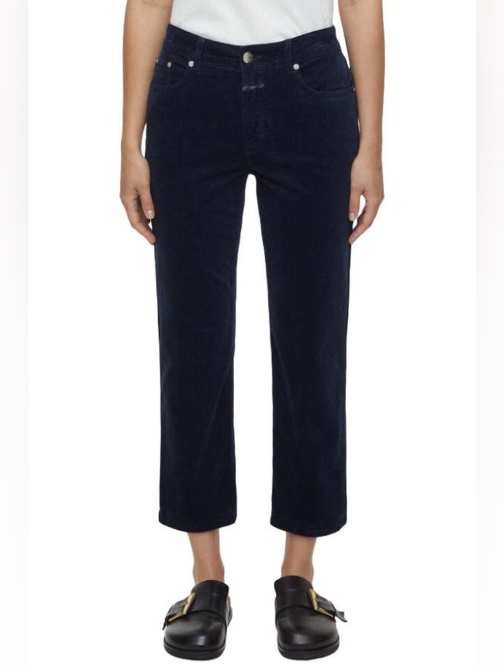 CLOSED Denim Milo Dark Night Cord Pants Navy Blue Corduroy Size 29 Made in Italy